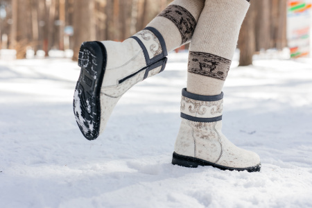 Унты женские из камуса лошади "Орнамент" 